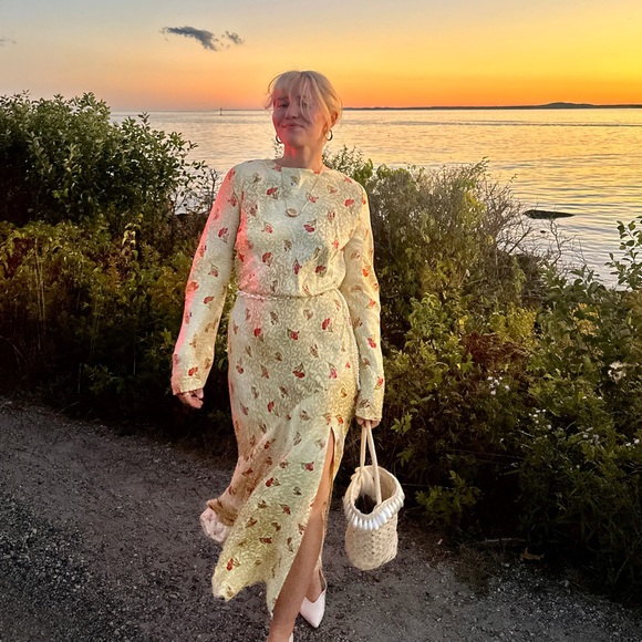 Anthropologie Dresses & Skirts - Anthropologie BHLDN Dani Long-Sleeve Open-Back Fit & Flare Maxi Dress